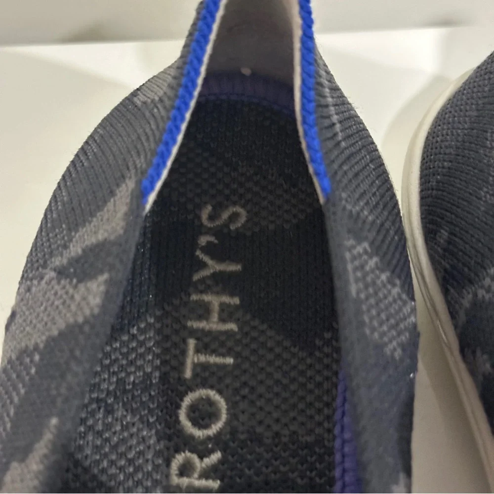 Rothy’s‎ Camo Slip-On Sneakers Minimal Athleisure Everyday Flats Sz 5.5